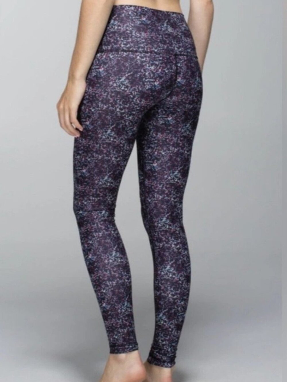 Lululemon Wunder Under Roll Down Leggings Rocky Road Multicolor Size 2